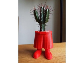 shorts plant pot household planter 3d print model - Mito3D