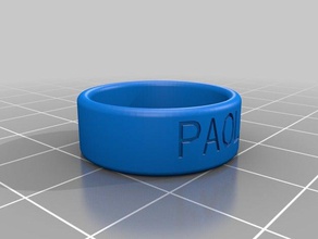 my customized ring paolo rings 3d print model - Mito3D