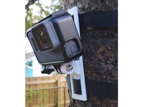 gopro cinghia di montaggio la fotocamera mount hero 6 macchina fotografica della traccia 3d print model - Mito3D