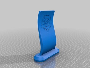 yorkshire rose plaque 3d printing 3d print model - Mito3D