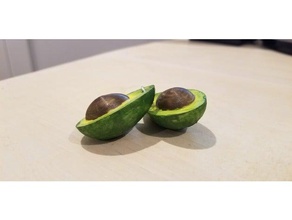 avocado earrings 3d print model - Mito3D