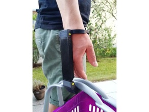 assistive Technologie bag-Halter andere als assistivetech Hilfsmittels bag carrier tragen Tragetasche Tragehilfe Behinderungen Behinderung Hilfe deaktiviert jeden Tag wristcarrier Handgelenkauflage 3d print model - Mito3D