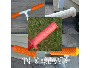 bike grips 12 designs sport outdoors dirt flexible handle kids mini pocket scooter thin tpu universal 3d print model - Mito3D