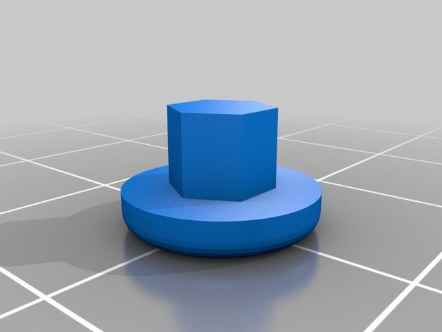 perno de la cubierta cabeza automoción cap hex 3D print model - Mito3D