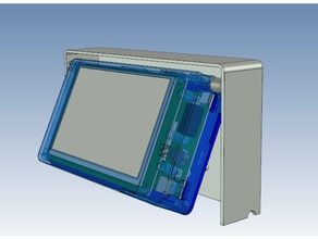 paneldue supporto girevole box 3d la stampante parti duet3d 5 caso zesty tecnologia 3d print model - Mito3D