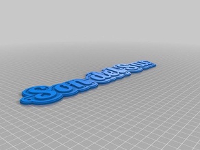 son del sul puerta keychains customized 3d print model - Mito3D