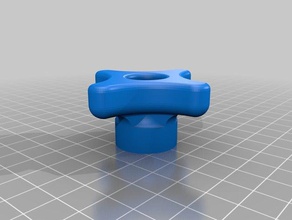 516-inch small 4-point knob parts customized 3d print model - Mito3D