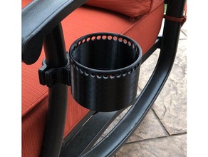 patio chair cup holder outdoor garden 3d print model - Mito3D