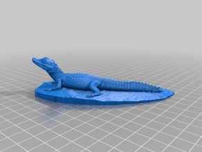 crocodile &ndash cuviers caïman nain biologie 3d print model - Mito3D