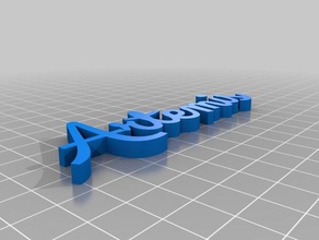 geschreven clicker script keychains customized 3d print model - Mito3D