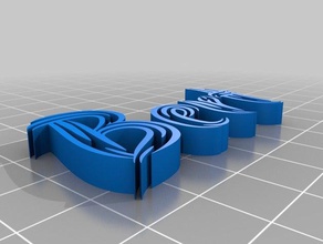 laser bert akronim i portachiavi personalizzato 3d print model - Mito3D