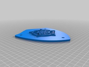 yorkshire rose scudo 3d stampa 3d print model - Mito3D