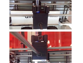 remix bowden tube straightener um2+ 3d printer parts ultimaker 2 extended ultimaker2plus ume2 3d print model - Mito3D