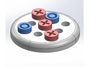 voronoi tic tac toe art baord giochi da tavolo gioco boardgames tavole 3d print model - Mito3D