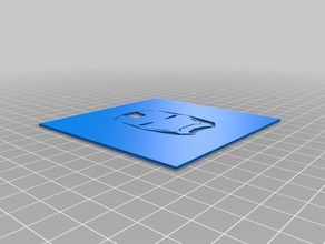 ironman pochoir art outils personnalisé 3d print model - Mito3D