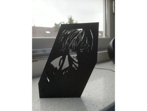 death note kira estatua modelos 3d print model - Mito3D