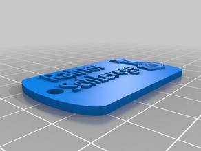 copia dog tag 3d stampa 3d print model - Mito3D