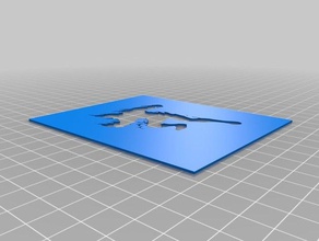 human torch-Schablone Kunst tools angepasst 3d print model - Mito3D