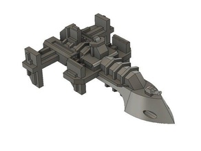 imperial destruidor 1 brinquedos jogos battlefleet gótico 3d print model - Mito3D