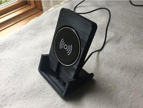 iphone wireless charger mobile stand 3d print model - Mito3D