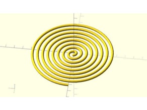 preguiçoso mans espiral de arquimedes matemática 3d print model - Mito3D