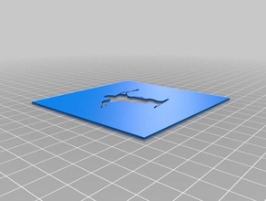 silver surfer-Schablone Kunst tools angepasst 3d print model - Mito3D