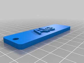 özelleştirilmiş anti-spam-Anahtarlık işaretler logoları 3d print model - Mito3D