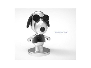dressed luxury snoopy miniature toy toys games 3dmodeling 3d modeling printing art chanel cute decoration display dog figure scale snoop dogg 3d print model - Mito3D