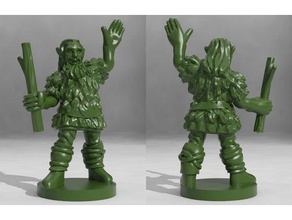 firbolg druid toy game accessories dd dnd dungeons dragons miniature miniatures tabletop wargame wargaming 3d print model - Mito3D