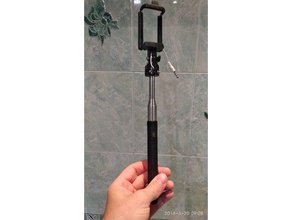 selfie stick morsetto la fotocamera treppiede 3d print model - Mito3D