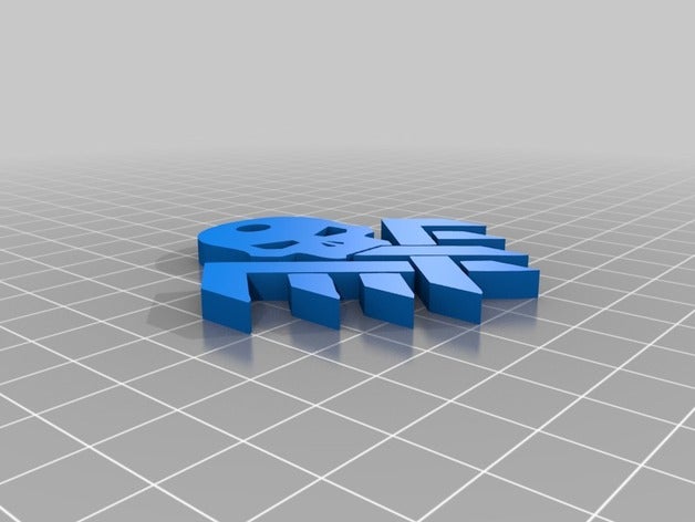 chaveiro de caveira 3d impressão 3D print model - Mito3D