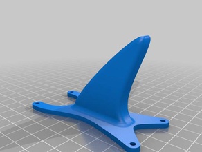 owlrc ejderha kullanıcı dsx-5 köpekbalığı yüzgeci araç gerçek dört sharkfin gergin 3d print model - Mito3D