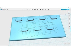 piedistallo espositore teen titans go figurine puntelli 3d print model - Mito3D