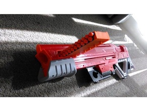 battle cannon mod nerf mega thunderhawk sport outdoors shotgun 3d print model - Mito3D