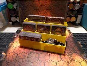 deck organizer gloomhaven toy game accessories euro mini orgainization 3d print model - Mito3D