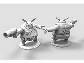 space pirate wombat - Spielzeug Spiele 3d print model - Mito3D