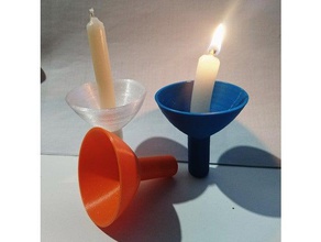 supporto di candela famiglia candeliere 3d print model - Mito3D