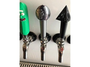 rocket league ball tap handle diy beer kegerator rocketleague thread 3d print model - Mito3D