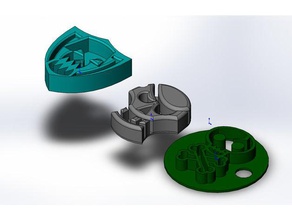kafatası Anahtarlık 3d print model - Mito3D