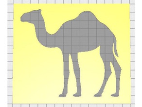 animal stencil cheetah camel kids fun drawing 2d art animals drawings learning 3d print model - Mito3D