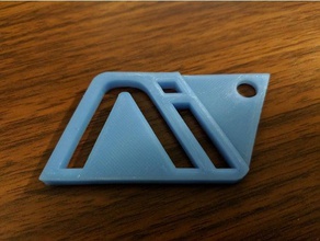 mass effect andromeda initiative logo indentation video games keychain mea 3d print model - Mito3D