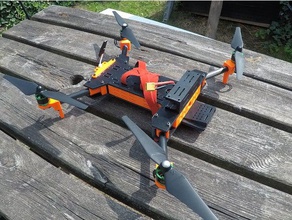 daddrone 3quadcopter 450-size pieghevole fotocamera adatta rc veicoli 3d print model - Mito3D