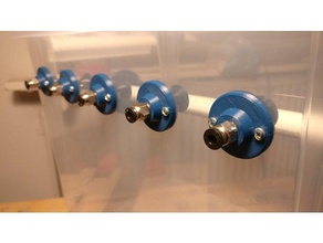 dry box ptfe-Rohr-fittings 3d Drucker - Zubehör drybox filament ptfe-Rohr montieren reverse-bowden spool-Halter 3d print model - Mito3D
