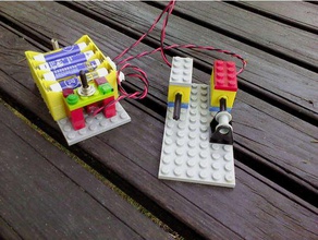 lego micro motor brinquedo jogo acessórios 3d print model - Mito3D