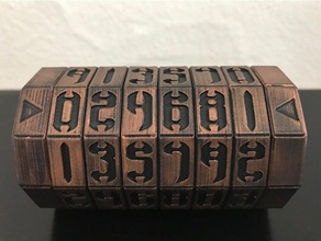 wyvernwings numbers project code cryptex mazebox puzzles 3d print model - Mito3D