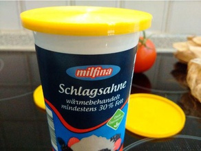 deckel f&uumlr milfina sahne Küche Essen 3d print model - Mito3D