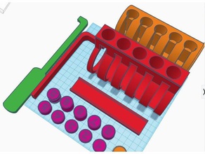 démo de verrouillage v1 géant en coupe goupilles l'enseignement crochetage l'apprentissage tinkercad 3d print model - Mito3D