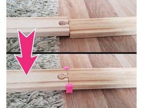 wooden tracks level clamp brio toy game accessories rail thomas train 3d print model - Mito3D