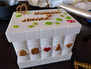 secret wedding box puzzles gift 3d print model - Mito3D