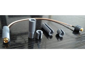 sma cable thumb screwdriver key 8mm hand tools connector 3d print model - Mito3D